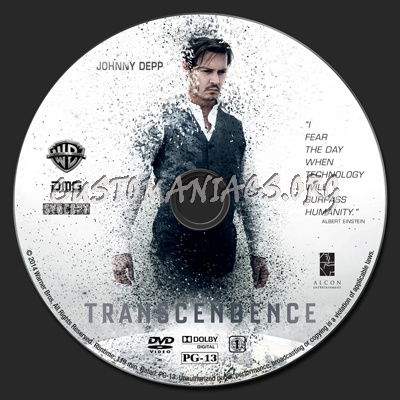 Transcendence dvd label