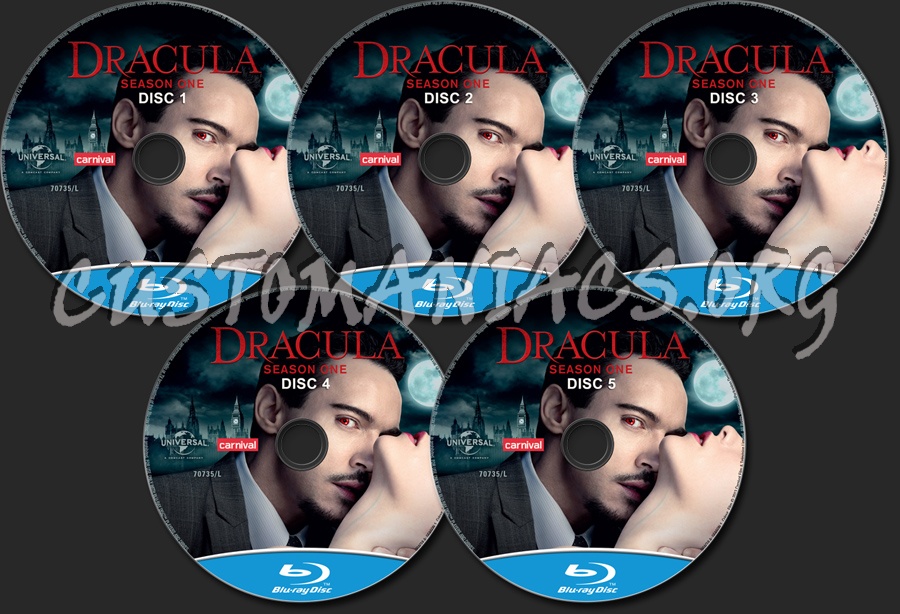 Dracula Season 1 blu-ray label