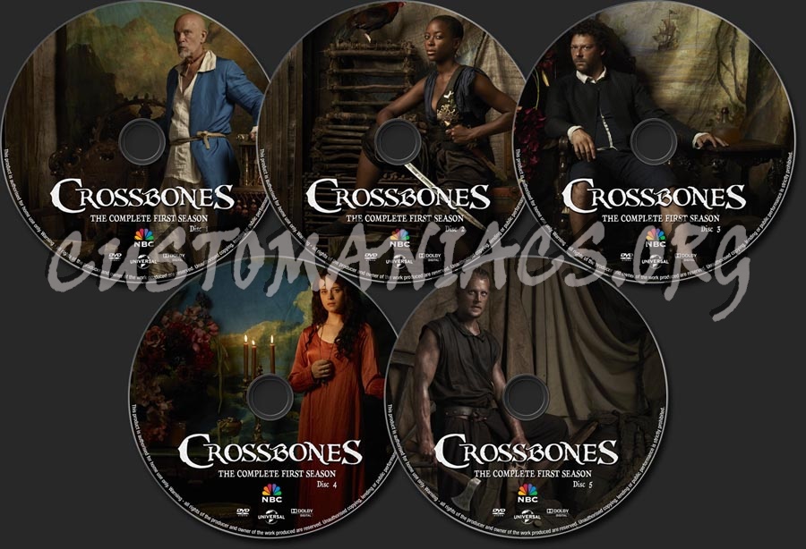 Crossbones season 1 dvd label