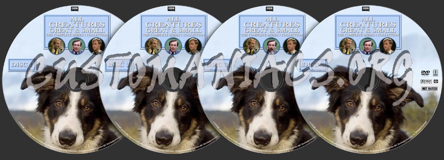 All Creatures Great & Small - Series 1 dvd label