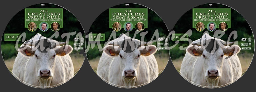 All Creatures Great & Small - Series 4 dvd label