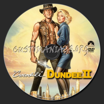 Crocodile Dundee II dvd label