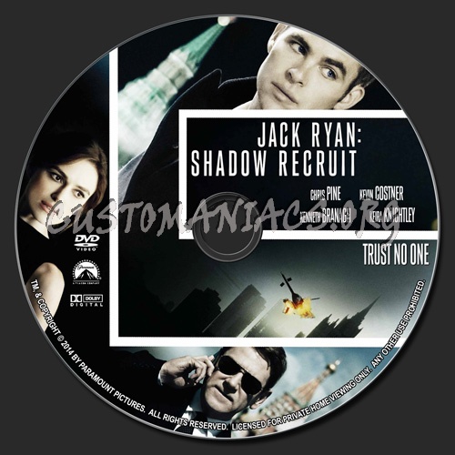 Jack Ryan Shadow Recruit dvd label