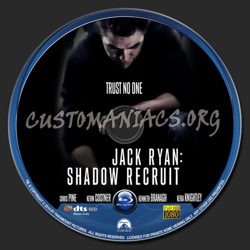 Jack Ryan Shadow Recruit blu-ray label