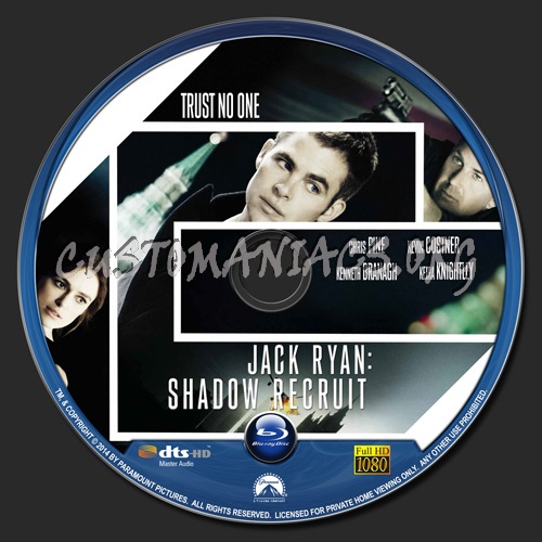 Jack Ryan Shadow Recruit blu-ray label