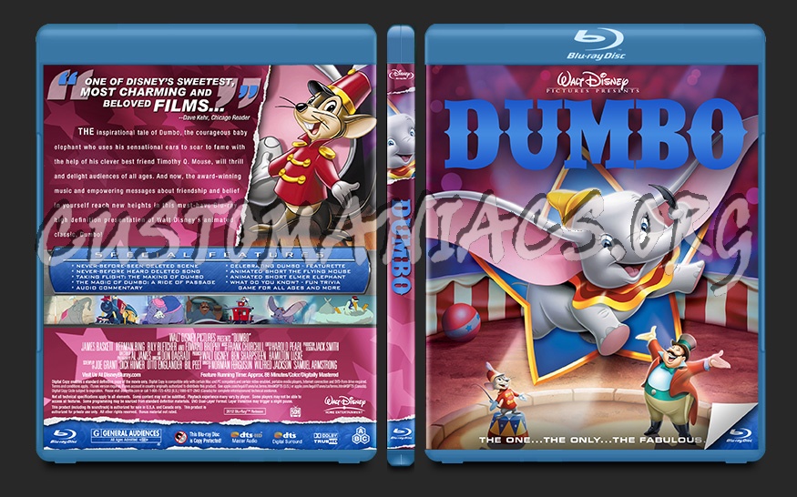 Dumbo blu-ray cover