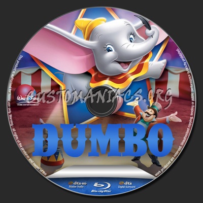 Dumbo blu-ray label