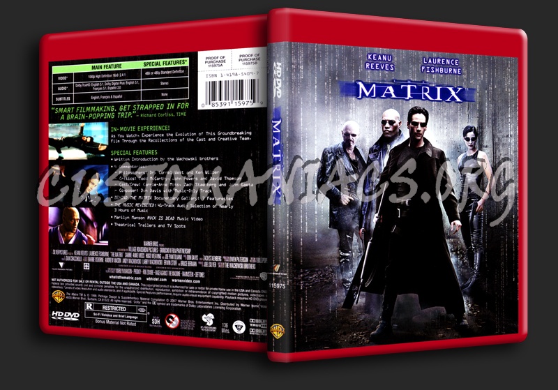 The Matrix dvd cover