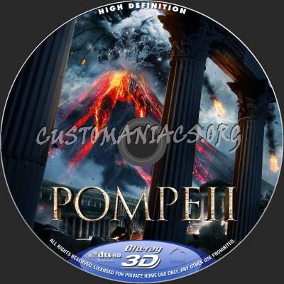 Pompeii (2D+3D) blu-ray label