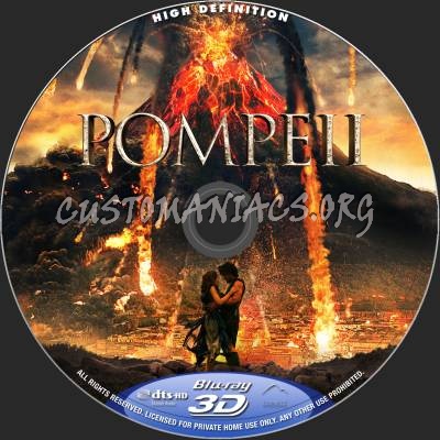 Pompeii (2D+3D) blu-ray label