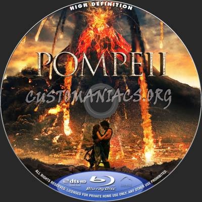 Pompeii (2D+3D) blu-ray label