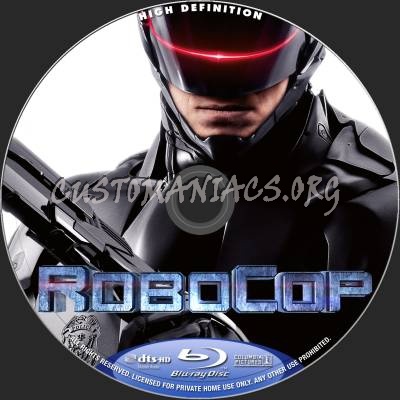 Robocop (2014) blu-ray label