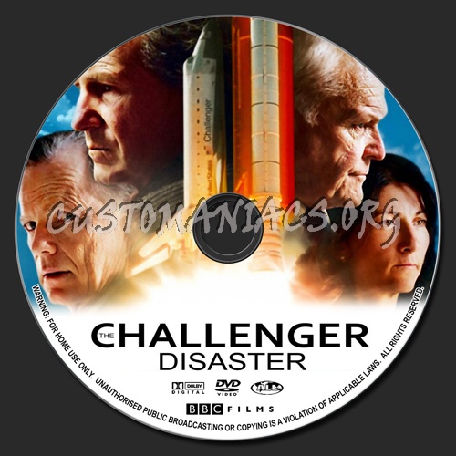 The Challenger Disater dvd label