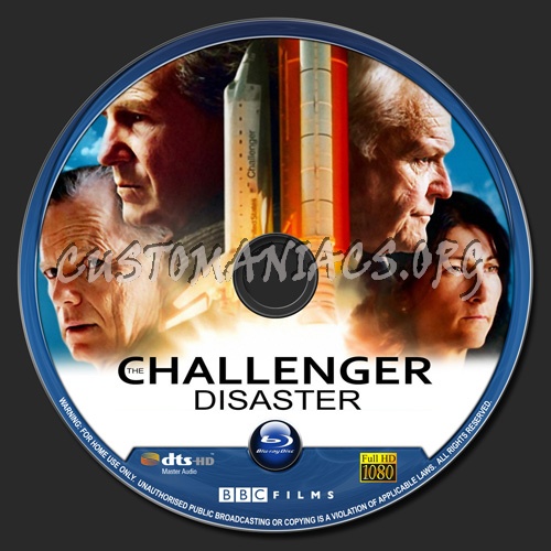 The Challenger Disater blu-ray label