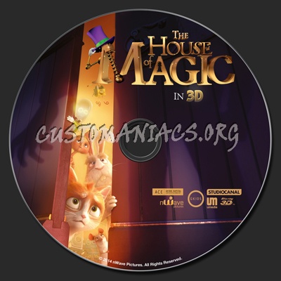 The House Of Magic (2D & 3D) blu-ray label