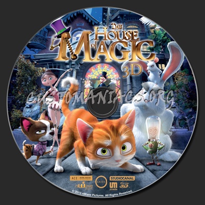 The House Of Magic (2D & 3D) blu-ray label