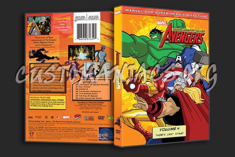 The Avengers Earth's Mightiest Heroes Volume 4 dvd cover