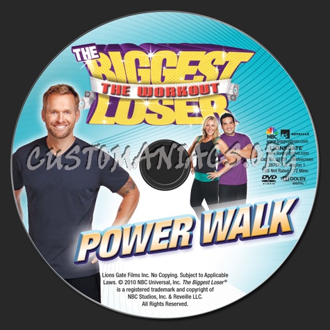 The Biggest Loser Power Walk dvd label