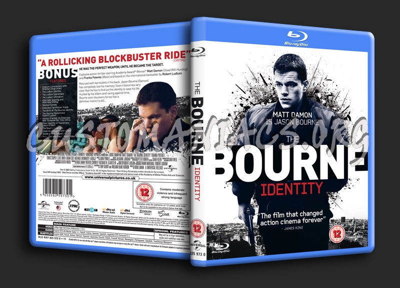 The Bourne Identity blu-ray cover