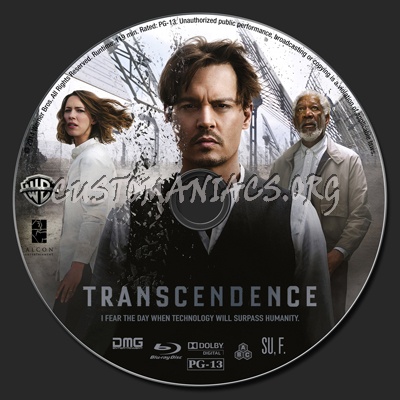 Transcendence blu-ray label