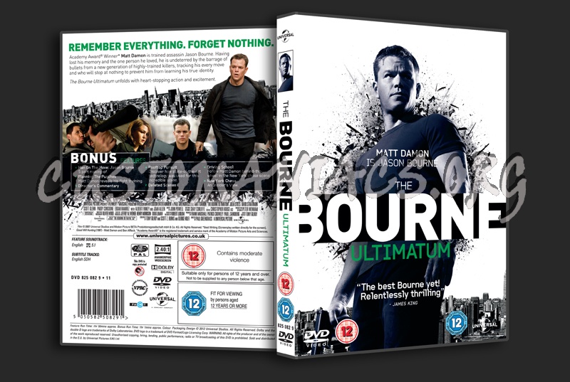 The Bourne Ultimatum dvd cover