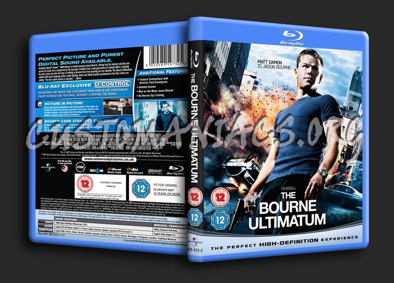 The Bourne Ultimatum blu-ray cover