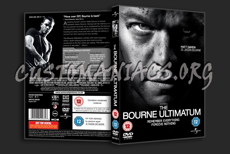 The Bourne Ultimatum dvd cover