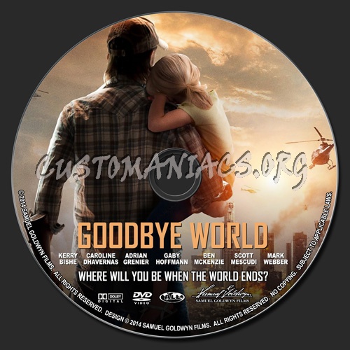 Goodbye World dvd label