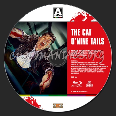 The Cat O'Nine Tails blu-ray label