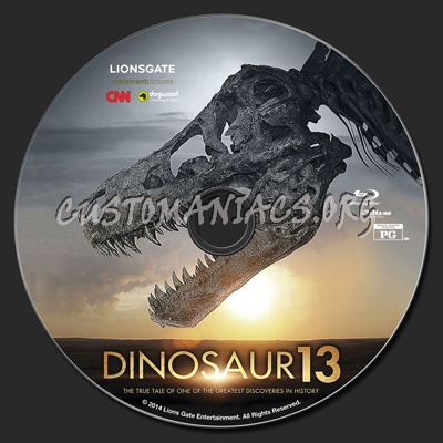 Dinosaur 13 (thirteen) blu-ray label