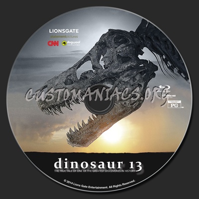 Dinosaur 13 (thirteen) blu-ray label