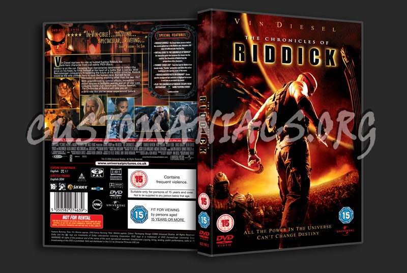 The Chronicles of Riddick dvd cover