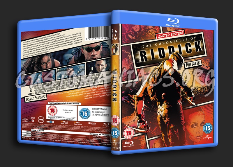 The Chronicles of Riddick blu-ray cover