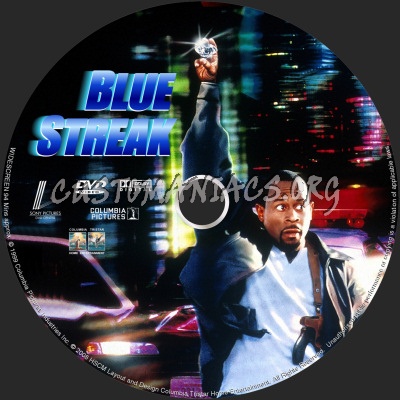 Blue Streak dvd label