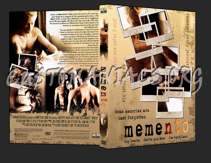 Memento : ( Plus Limited & 3 Disc Editions ) dvd cover