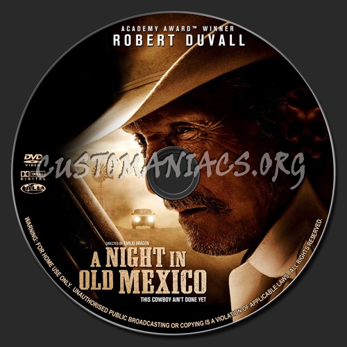 A Night In Old Mexico dvd label