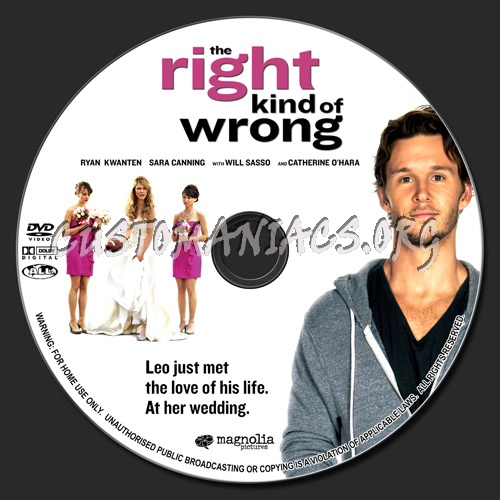 The Right Kind Of Wrong dvd label