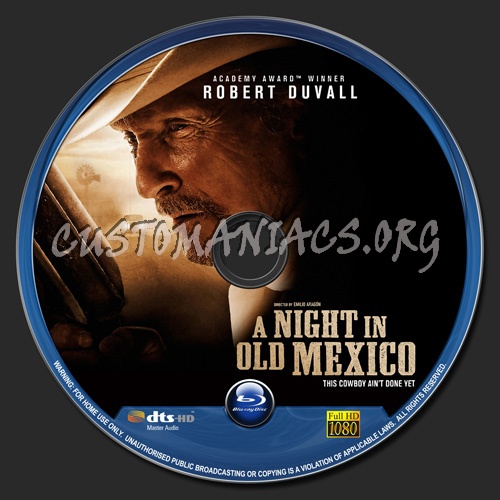 A Night In Old Mexico blu-ray label