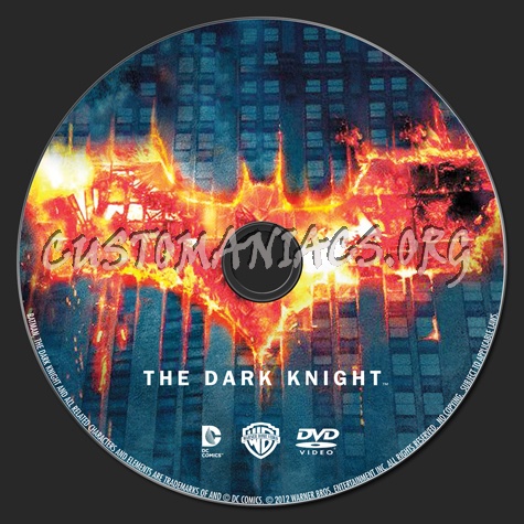 The Dark Knight dvd label