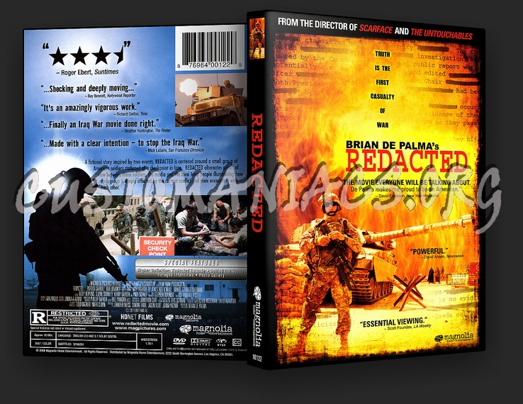 Redacted dvd cover