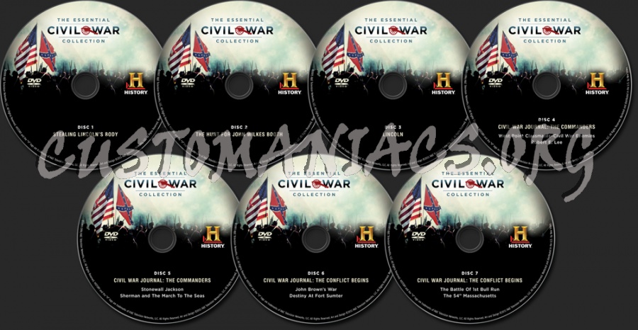 The Essential Civil War Collection dvd label