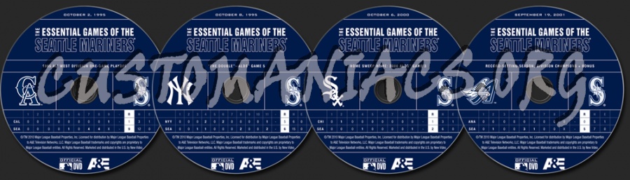 The Essential Games of the Seattle Mariners dvd label