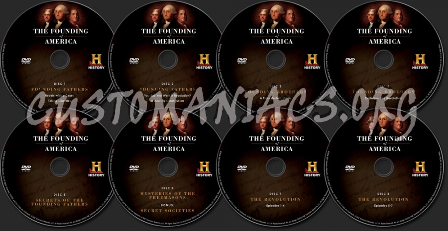 The Founding of America dvd label