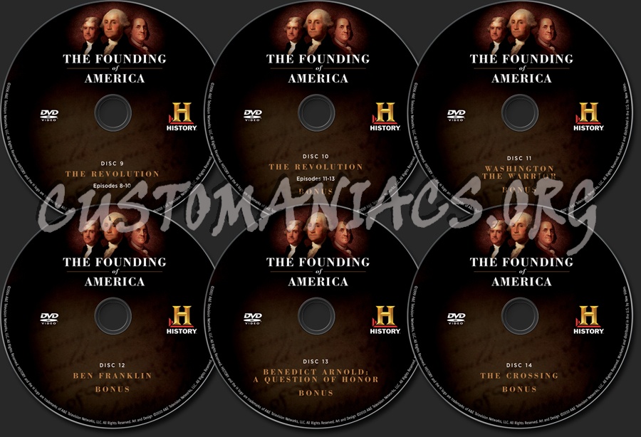 The Founding of America dvd label