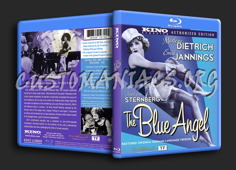 The Blue Angel blu-ray cover