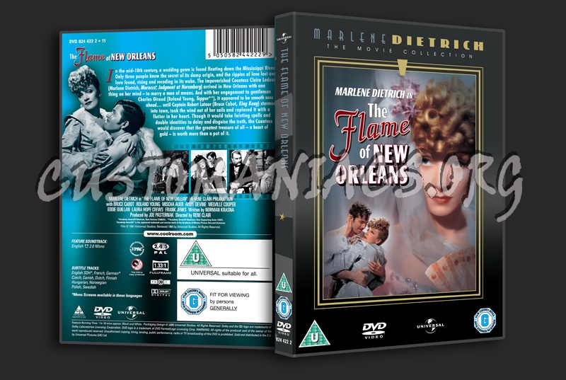 The Flame of New Orleans dvd cover