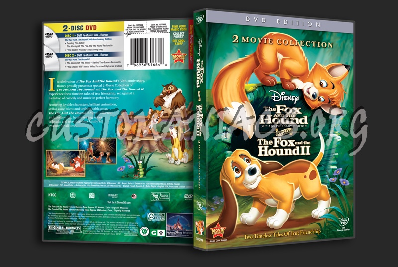 The Fox and the Hound & The Fox and the Hound 2 dvd cover