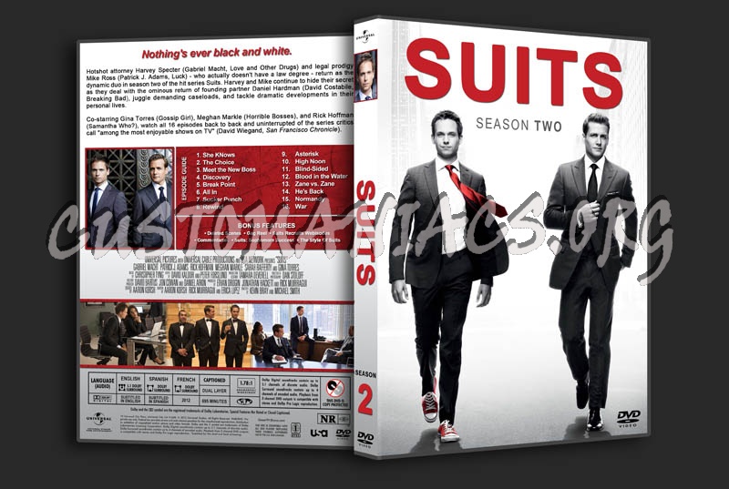 Suits: Seasons 1-5 dvd cover