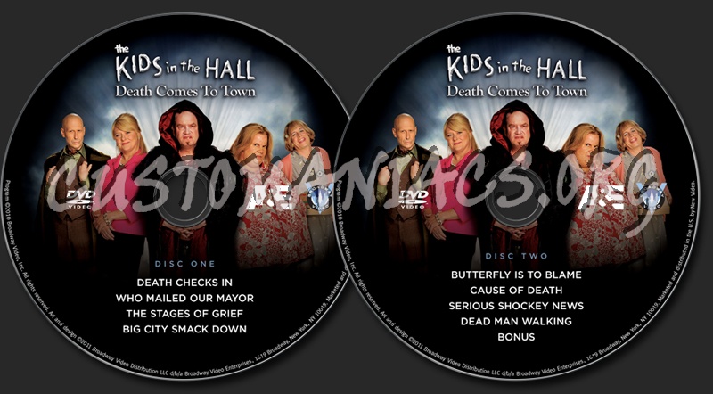 The Kids in the Hall: Death Comes to Town dvd label