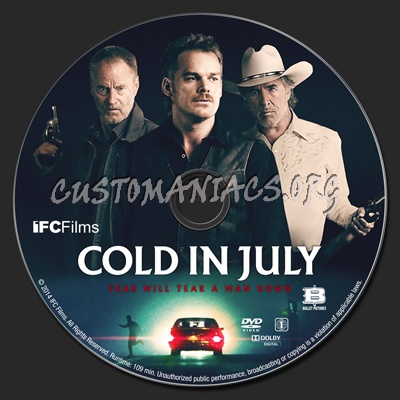 Cold in July dvd label